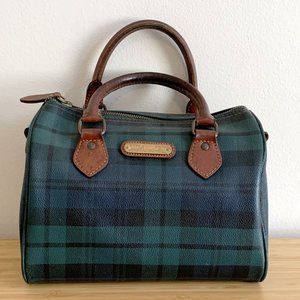 Vintage Polo Ralph Lauren Speedy Bag Green Tartan Blackwatch